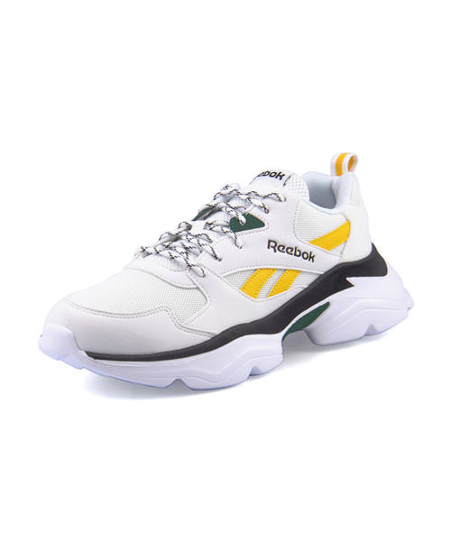 reebok white green