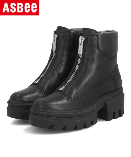 Timberland ティンバーランド EVERLEIGH 6 INCH FRONT ZIP BOOT レディースブーツ エヴァーリー6インチフロントジップブーツ A5YJV ブラック レディース シューズ 靴 ブーツ ショートブーツ ショート ASBee