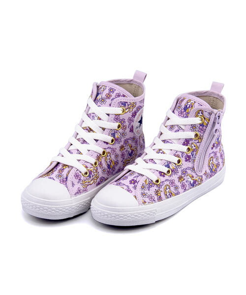 converse(コンバース) CHILD ALL STAR N RAPUNZEL Z HI キッズスニーカー シューズ(チャイルドオールスターNラプンツェルZHI) 3CL421 ライラック converse(コンバース) CHILD ALL STAR N RAPUNZEL Z HI キッズスニーカー シューズ(チャイルドオールスターNラプンツェルZHI) 3CL421 ライラック
