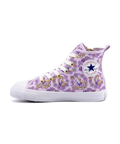 converse(コンバース) CHILD ALL STAR N RAPUNZEL Z HI キッズスニーカー シューズ(チャイルドオールスターNラプンツェルZHI) 3CL421 ライラック converse(コンバース) CHILD ALL STAR N RAPUNZEL Z HI キッズスニーカー シューズ(チャイルドオールスターNラプンツェルZHI) 3CL421 ライラック