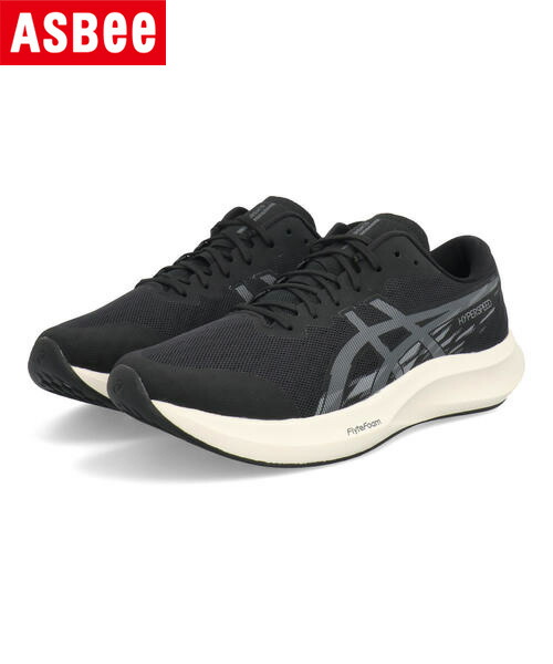 ASICS アシックス HYPER SPEED 4 WIDE 幅広3E 超軽量 メンズスニーカー ランニングシューズ ハイパースピード4ワイド 1011B876 001 ブラック/キャリアグレー メンズ シューズ 靴 スニーカー フィットネス/トレーニングシューズ ローカット