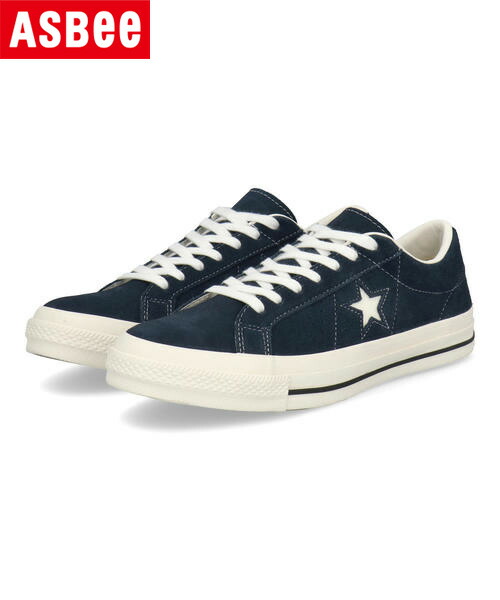 converse コンバース ONE STAR SUEDE 本革 レディースレザースニーカー ワンスタースエード 35200862 ネイビー レディース シューズ 靴 スニーカー ローカット ブランド ギフト プレゼント ラッピング ASBee アスビー|靴通販のシューズショップASBee