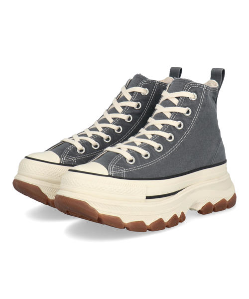 【クーポン配布中】converse コンバース ALL STAR TREKWAVE FADEDCANVAS HI レディーススニーカー(オールスタートレックウエーブフェイデッドキャンバスHI) 31316061 メタルグレー画像