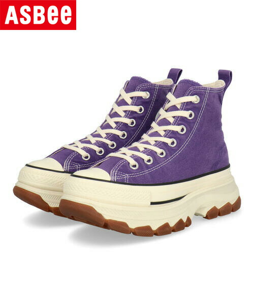 【クーポン配布中】converse コンバース ALL STAR TREKWAVE FADEDCANVAS HI レディーススニーカー オールスタートレックウエーブフェイデッドキャンバスHI 31316060 パープル レディース シューズ 靴 スニーカー ハイカット ミッドカット アスビー｜靴通販のシューズショップASBee 8,258円