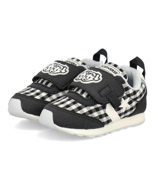 converse コンバース BABY RS OSAMU GOODS ベビーシューズ キッズスニーカー 子供靴 ワンベルト ベビーRS オサムグッズ 37303791 ブラック キッズ シューズ 靴 スニーカー ベビー ブランド ギフト プレゼント ラッピング ASBee アスビー