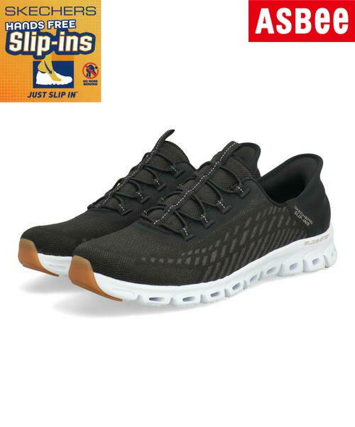 【クーポン配布中】SKECHERS スケッチャーズ SLIP-INS スリップインズ GLIDE-STEP-TRANQUILITY 軽量 レディーススニーカー グライドステップ 104574 BKW ブラック/ホワイト ウォーキングシューズ ウォーキング 運動靴 スニーカー スリッポン ローカット