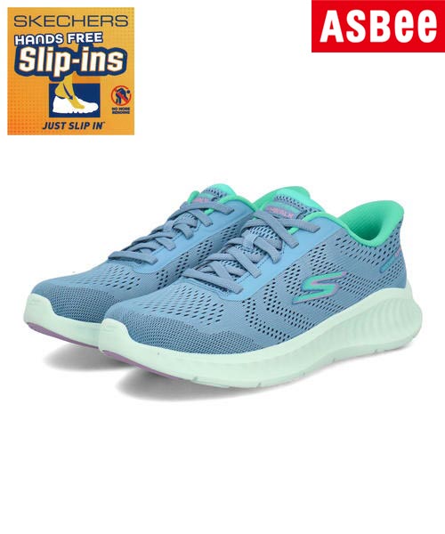 SKECHERS スケッチャーズ SLIP-INS スリップインズ GO WALK NOW-KHLOE 軽量 レディーススニーカー ゴーウォークナウクロエ 125643 BLGR ブルー/グリーン ウォーキングシューズ ウォーキング 運動靴 スニーカー スリッポン ローカット