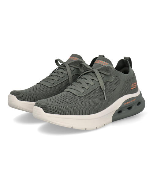 SKECHERS スケッチャーズ BOBS ARC WAVES2.0-CLASSFORM 軽量 メンズスニーカー スリッポン ボブスアークウェーブス2.0クラスフォーム 118344 OLV オリーブ メンズ シューズ 靴 ウォーキングシューズ スニーカー ローカット
