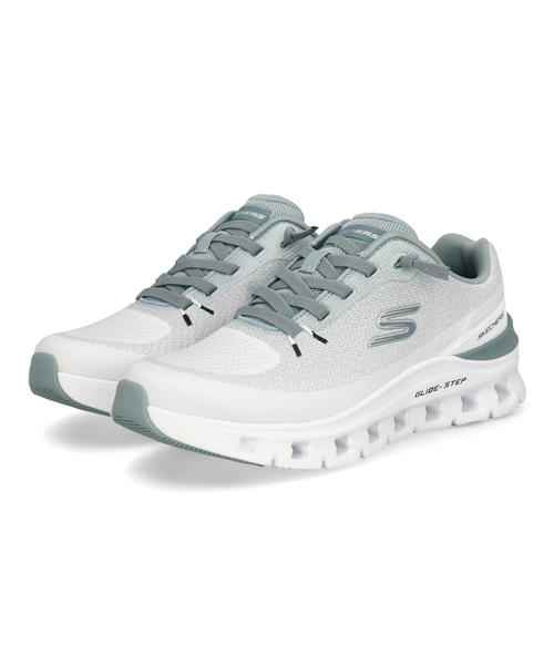 SKECHERS スケッチャーズ GLIDE-STEP PRO-WAVERRA 軽量 メンズスニーカー ゴムひも グライドステッププロウェイヴェラ 233132 WLB ホワイト/ライトブルー メンズ シューズ 靴 ウォーキングシューズ スニーカー スリッポン ローカット