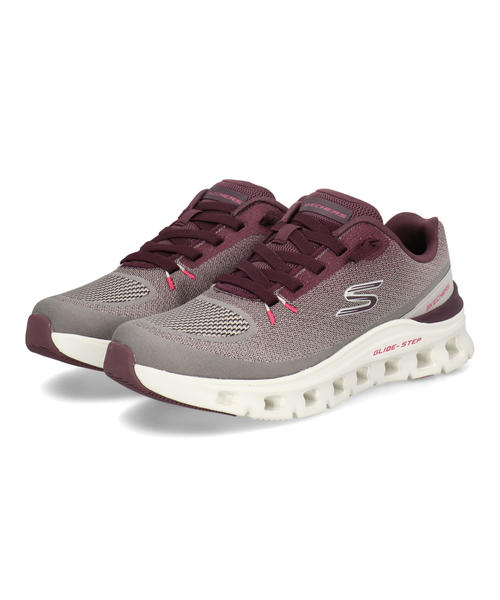 SKECHERS スケッチャーズ GLIDE-STEP PRO-WAVERRA 軽量 メンズスニーカー ゴムひも グライドステッププロウェイヴェラ 233132 TPBG トープ/バーガンディ メンズ シューズ 靴 ウォーキングシューズ スニーカー スリッポン ローカット