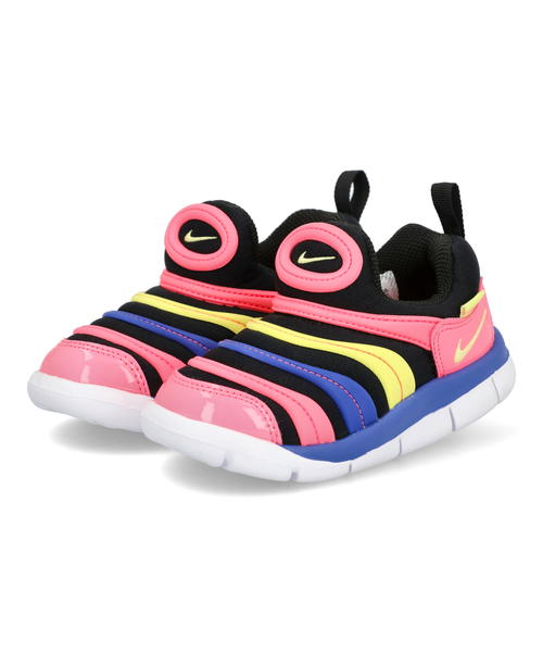 Nike ナイキ Dynamo Free Td ベビースニーカー スリッポン ダイナモフリーtd 025 ブラック ライトジトロン サンセットパルス Radyopol Com