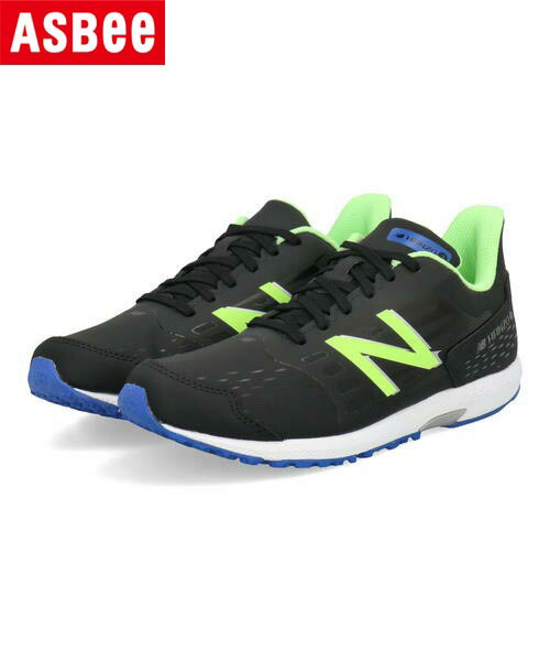 【クーポン配布中】new balance ニューバランス NB HANZO J SYNTHETIC LACE 超軽量 キッズスニーカー 運動会 ひも靴 子供靴 NBハンゾーJシンセティックレース YPHNZSL1 ブラック キッズ シューズ 靴 スニーカー 運動靴 ボーイズ ASBee アスビー