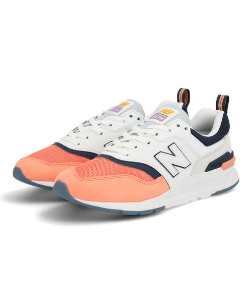 楽天市場 New Balance ニューバランス Cw997h レディーススニーカー ホワイト オレンジ レディース シューズ 靴 スニーカー ローカット ブランド ギフト プレゼント ラッピング Asbee アスビー 靴通販のシューズショップasbee