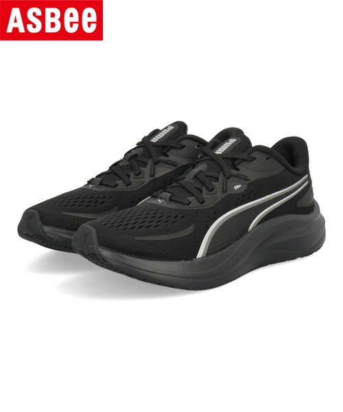【クーポン配布中】PUMA プーマ SKYROCKET LITE 2 WIDE 軽量 幅広 レディーススニーカー ランニング スカイロケットライト2ワイド 312346 01 プーマブラック/ダスキーグレー スニーカー ランニングシューズ ジョギング ウォーキング 運動靴 ローカット