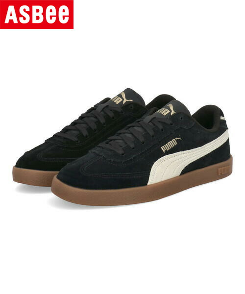 【クーポン配布中】PUMA プーマ PUMA CLUB 2 ERA SUEDE レディーススニーカー レザー プーマクラブ2エラスエード 400717 01 プーマブラック/アルパインスノー/ガム レディース シューズ 靴 スニーカー ローカット ラッピング ASBee アスビー