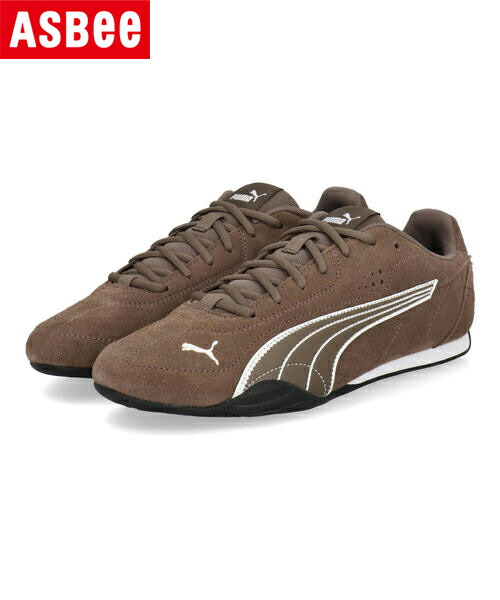 PUMA プーマ CATCH SD 軽量 メンズスニーカー 薄底 ロープロファイル キャッチスエード 402681 05 フラットブロンズ/プーマホワイト メンズ シューズ 靴 スニーカー ローカット ブランド ギフト プレゼント ラッピング ASBee アスビー