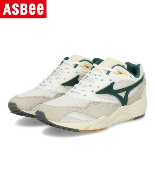 【クーポン配布中】mizuno ミズノ CONTENDER レディーススニーカー 厚底 コンテンダー D1GA2369 25 オフホワイト/グリーン/ベージュ レディース シューズ 靴 スニーカー ローカット ブランド ギフト プレゼント ラッピング ASBee アスビー 9,240円