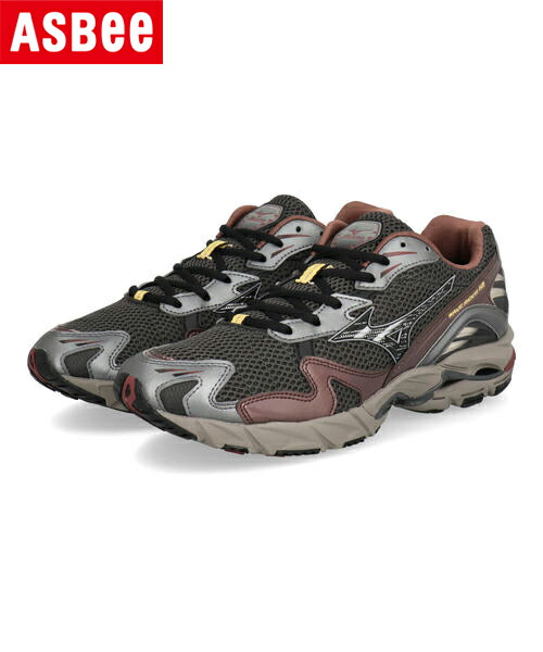 mizuno ミズノ WAVE RIDER 10 軽量 メンズスニーカー ウエーブライダー10 D1GA2431 12 ダークグレー/ブラック/ブラウン メンズ シューズ 靴 スニーカー ローカット ブランド ギフト プレゼント ラッピング ASBee アスビー