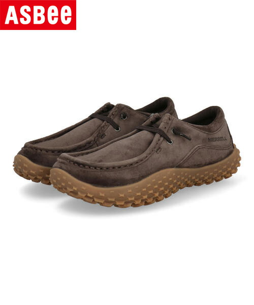 【クーポン配布中】MERRELL メレル WRAPT BUNGEE 本革 レディースシューズ アウトドアスニーカー ゴムシューレース ラプトバンジー J008922 コーヒー レディース シューズ 靴 アウトドア スニーカー タウンユース キャンプ スリッポン ローカット