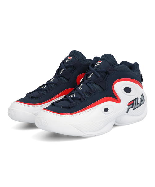 人気が高い Fila フィラ Grant Hill 3 メンズスニーカー グラントヒル3 F0478 0422 フィラネイビー ホワイト フィラレッド 値引 Transportall Ru