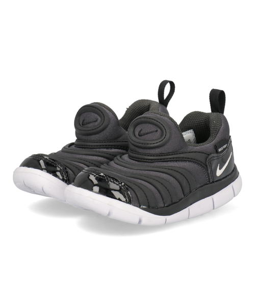 NIKE ナイキ DYNAMO FREE TD ベビーシューズ スリッポン ダイナモフリーTD 343938 013 アンスラサイト ホワイト ブラック キッズ シューズ 靴 スニーカー ベビー ブランド ギフト プレゼント ラッピング ASBee アスビー