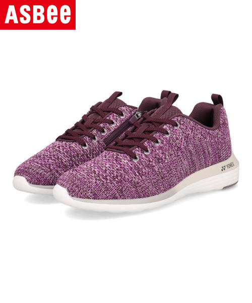 7699円 生まれのブランドで Yonex ヨネックス パワークッション レディース ウォーキングシューズ 軽量 幅広3 5e L01y パープル シューズ 靴 ウォーキング 運動靴 カジュアル スニーカー コンフォート レースアップ ローカット ラッピング Asbee アスビー