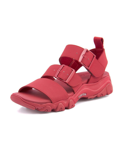 skechers sandals red