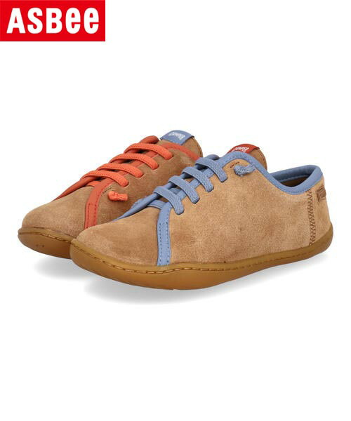 CAMPER カンペール TWINS PEU CAMI KIDS 本革 キッズカジュアルスニーカー 子供靴 ゴムシューレース ツインズペウカミ K800663 001 ブラウン キッズ シューズ 靴 スニーカー ガールズ ボーイズ ラッピング ASBee アスビー 19,800円