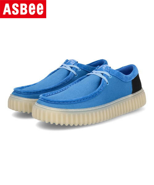Clarks クラークス TORHILL LO メンズシューズ 厚底 トーヒルロー 26176993 ブルーコンビ メンズ シューズ 靴 カジュアルシューズ レースアップ ブランド ASBee