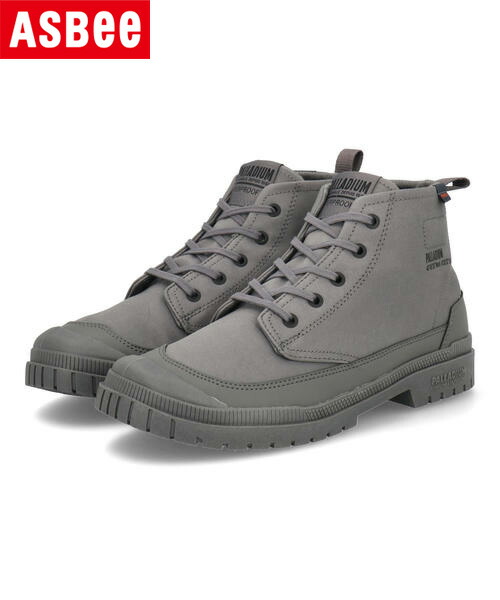 PALLADIUM パラディウム SP20 HI WP+ 防水 メンズスニーカー SP20ハイウォータープルーフプラス 79146 024 ジャパングレー メンズ シューズ 靴 スニーカー ブーツ レインシューズ ミッドカット カジュアル レースアップ 防水・耐水シューズ