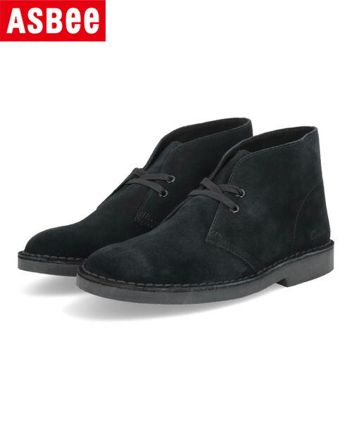 【クーポン配布中】Clarks クラークス DESERT BT EVO. レディースブーツ デザートブーツエヴォ 26182930 ブラックスエード レディース シューズ 靴 ブーツ ショートブーツ ショート ブランド ギフト プレゼント ラッピング ASBee アスビー