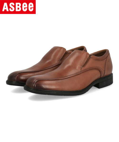 【クーポン配布中】Clarks クラークス STEADWELL STEP【本革】メンズビジネスシューズ スリッポン スワローモカ ヴァンプ ドレス(ステッドウェルステップ) 26184685 ダークタン
