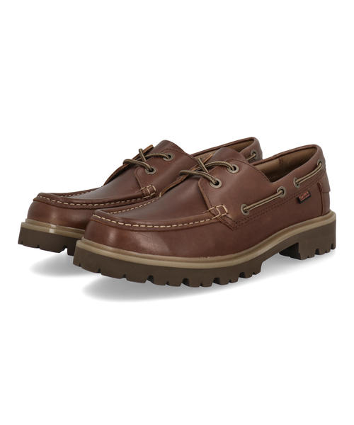 【クーポン配布中】Clarks クラークス CLEYHILL BOAT メンズシューズ モカシン クレイヒルボート 26186176 ブラウンレザー メンズ シューズ 靴 カジュアルシューズ レースアップ ブランド ギフト プレゼント ラッピング ASBee アスビー