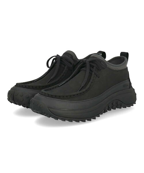 KEEN キーン KS MOC CHUKKA メンズスニーカーブーツ チャッカ アウトドアシューズ(ケーエスモックチャッカ) 1031267 ブラック/ブラック｜asbee＋