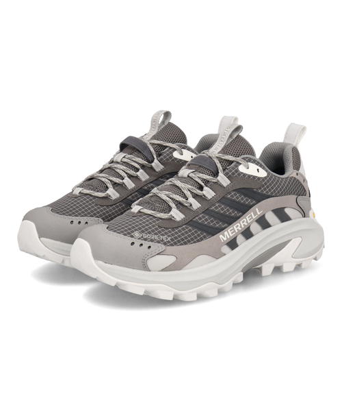 MERRELL メレル MOAB SPEED 2 GORE-TEX【防水透湿】レディースアウトドアシューズ スニーカー(モアブスピード2ゴアテックス) J037840 チャコール｜asbee＋