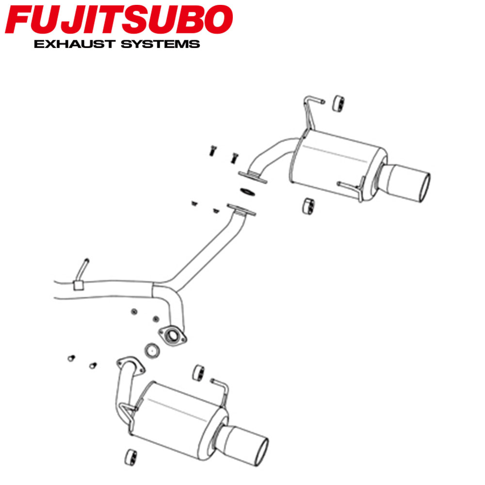 【正規品】FUJITSUBO フジツボ マフラー 車 A-S SUBARU スバル レヴォーグ DBA-VMG H26.6～ 350-63711 A-S