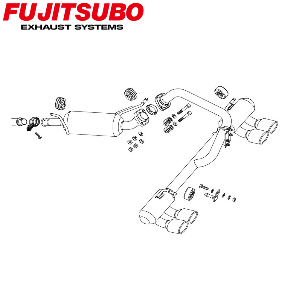 【正規品】FUJITSUBO フジツボ マフラー 車 A-S SUZUKI スズキ ワゴンRスティングレー CBA-MH23S H20.9～H22.8 350-80285 A-S