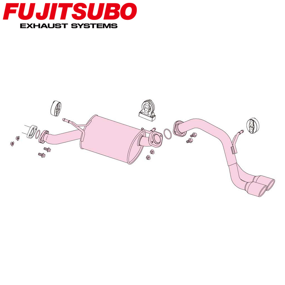 【正規品】FUJITSUBO フジツボ マフラー 車 A-S SUZUKI スズキ ソリオバンディット DBA-MA15S H25.11～H27.8 350-82513 A-S