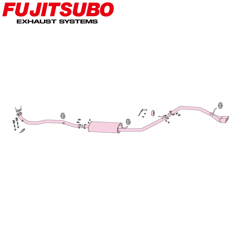 【正規品】FUJITSUBO フジツボ マフラー 車 A-K DAIHATSU ダイハツ タントカスタム DBA-LA600S H25.10?H27.12 740-71231 A-K｜オールサポートグループ 53,965円