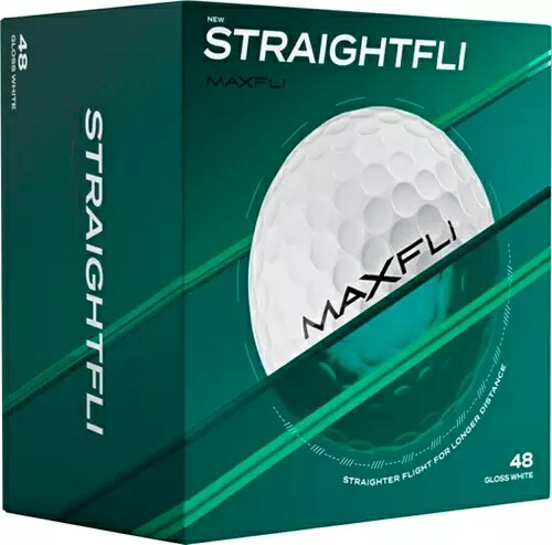 Maxfli (マックス飛球) ゴルフどんぶり鉢 Straightfli Golf Balls 引っ切り無い飛球 2025年青写真 白いこと 曲がりにくいどんぶり鉢 置き目其れ相応 4十二 48個入り口・入口 お買い得