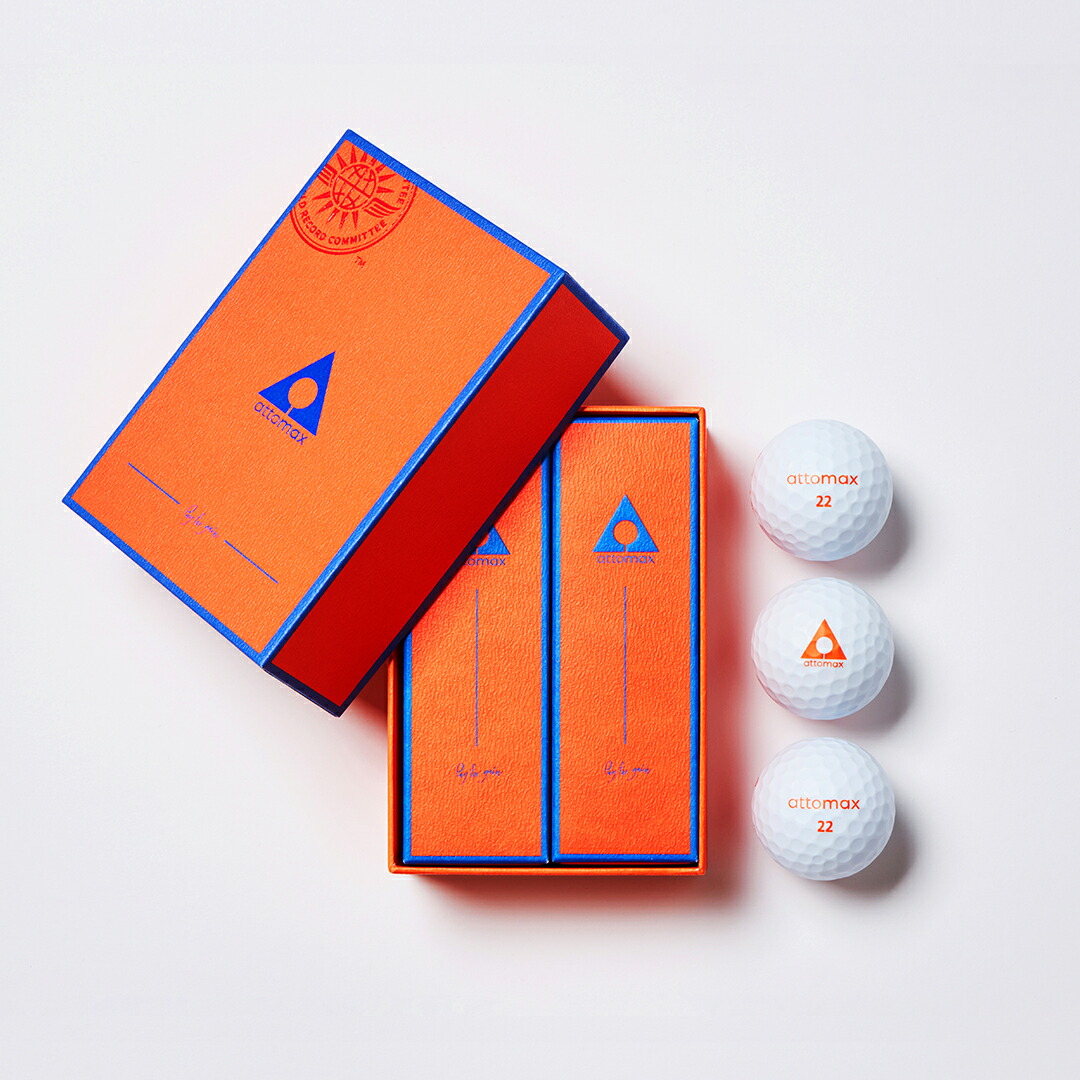 【世界一飛ぶボール】attomax Golf Ball MEDIUM  3球入 楽天市場】世界一飛ぶボール Attomax(アトマックス) Golf Balls