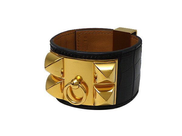 ❤️HERMES❤️エルメス　バングル❤️アリゲーター品格存在感はワニ革ならでは ❤️HERMES❤️エルメスバングル❤️アリゲーター品格存在感は
