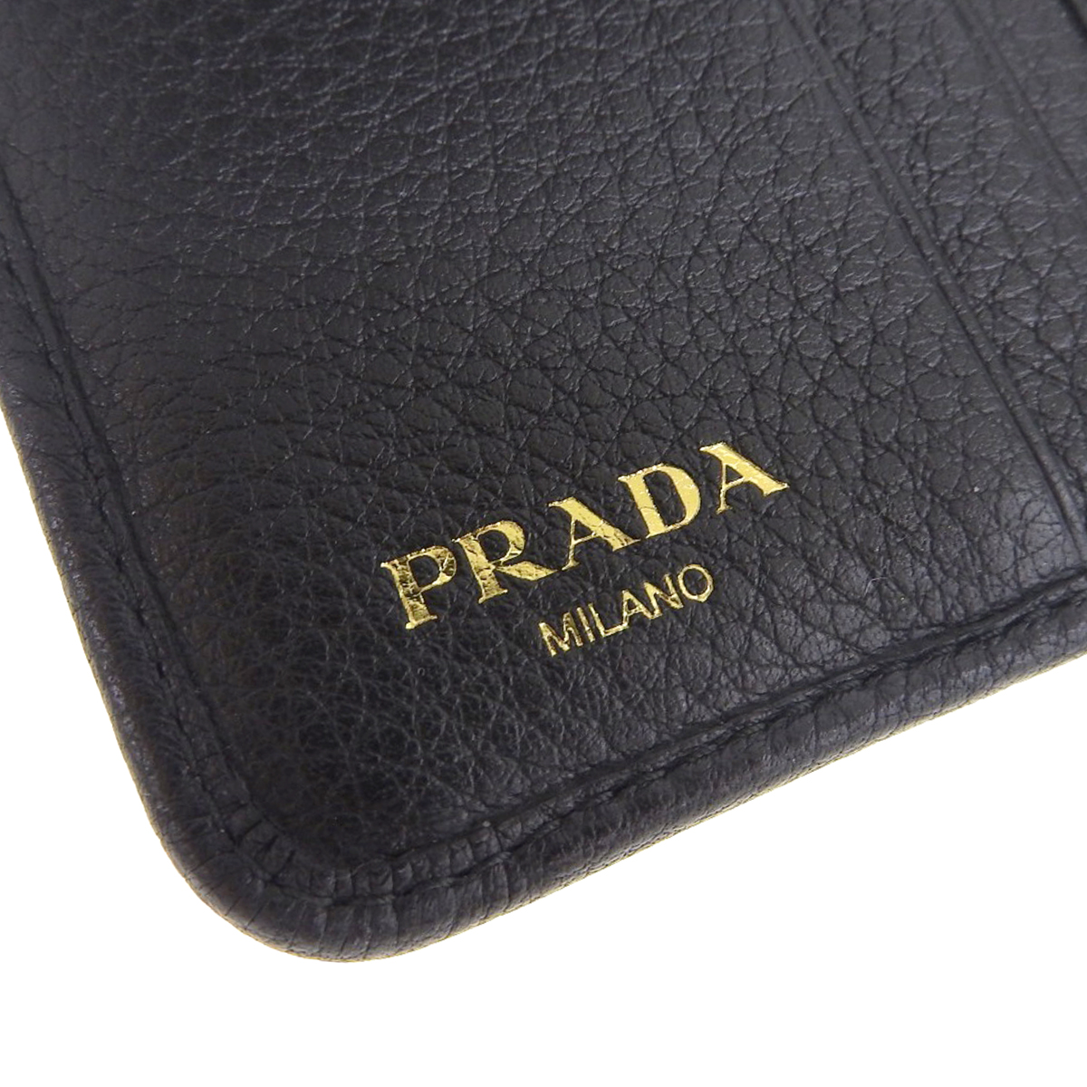 恵みの時 正規品 PRADA VITELLO GRAIN 1ML018ベージュ プラダ財布