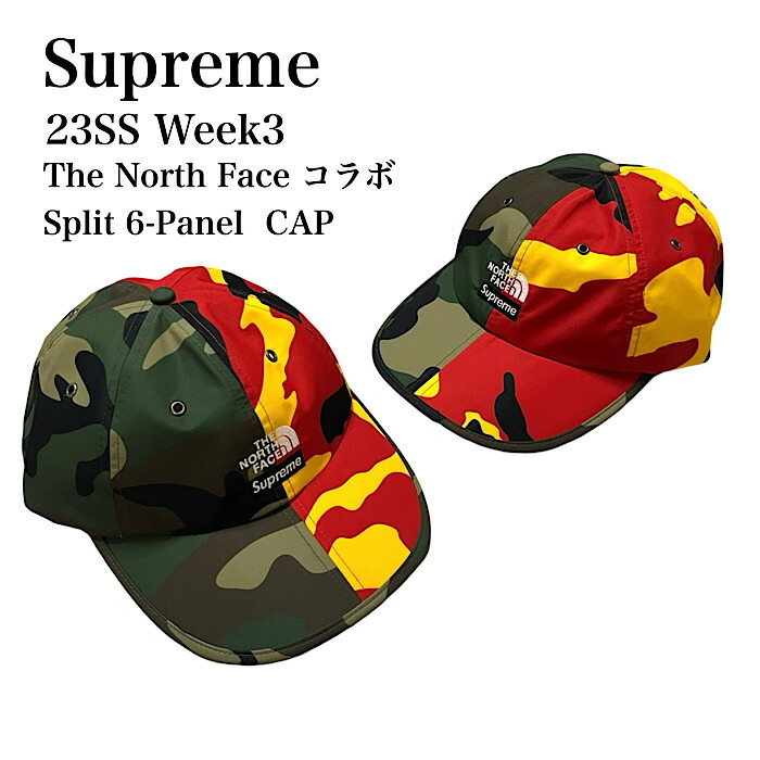 【Supreme x The North Face】 正規品★ Split 6-Panel Black Supreme The North Face Split 6-Panel Black - SS24 - US