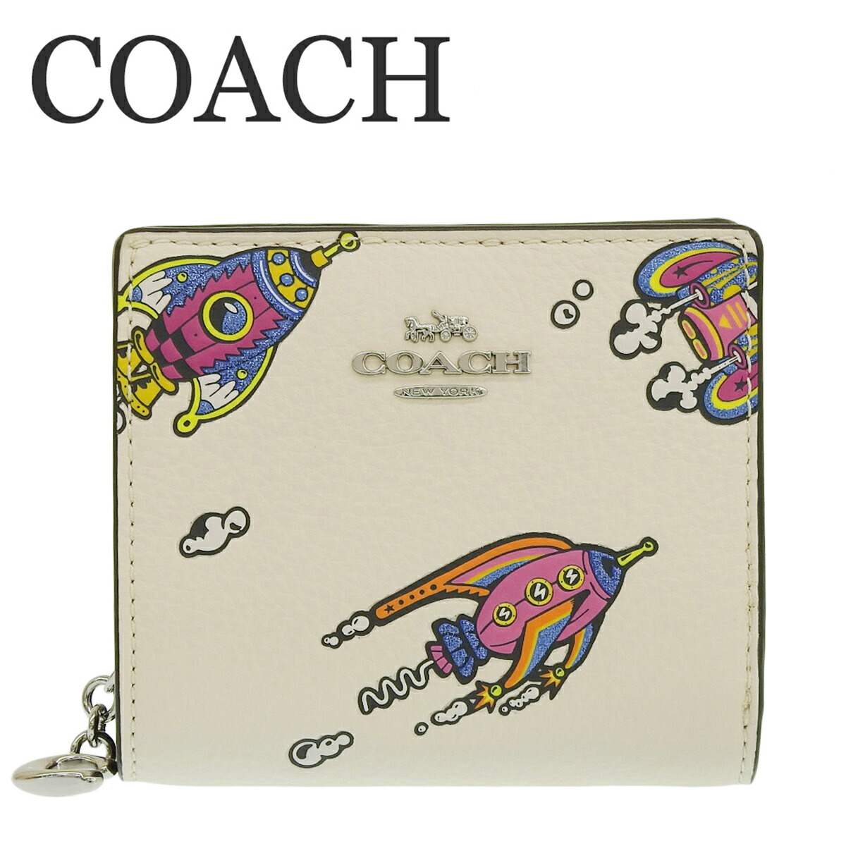 極美品✨COACH コズミック コーチ スナップ ウォレット・ロケット コズミック COACH ID スナップ ウォレット ロケット/レキシー