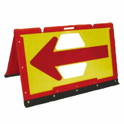 2個セット ＢＯＡ2-06 　イエロープリズム反射 赤矢印 安全興業｜足場販売　店
