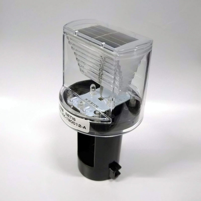 ソーラー式工事灯 50個入  led クレインスター ミニソーラー イノシシ打つ手 毛の荒物打つ手 検出器付 防獣点火装置LED 第一人者 ソーラー点滅灯 ソーラー工事灯