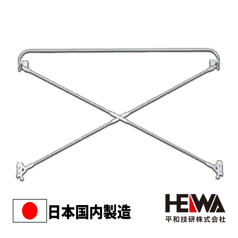 12個セット トライアングル02 アルファ用 クサビ式足場用先行手摺［据置型］HBSTD-12 足場 Bタイプ 475ピッチ 平和技研 ビルダーアルファ