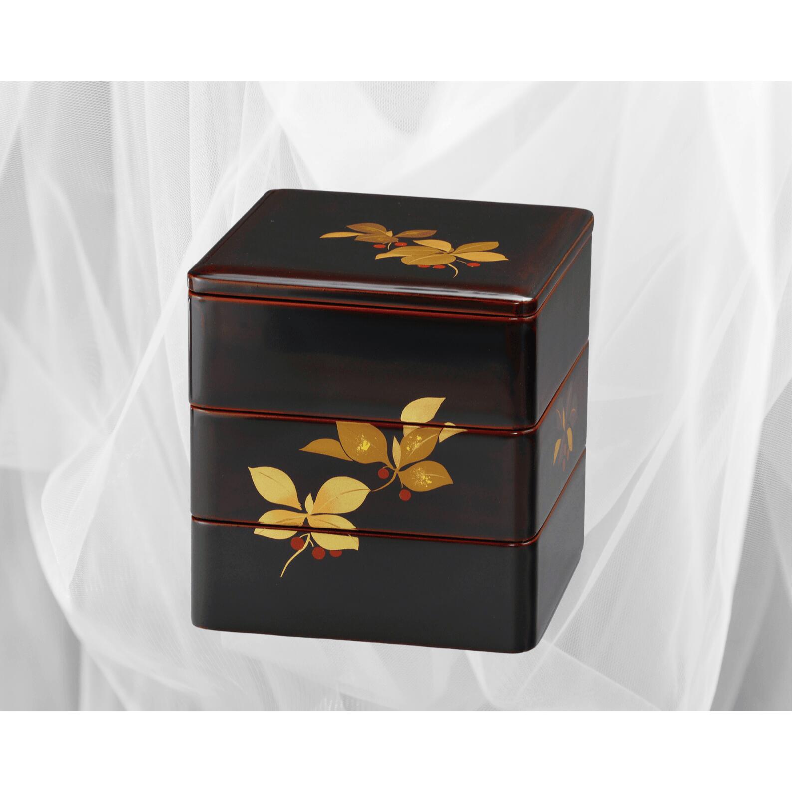 楽天市場】越前漆器 家紋入り 木製 三段重箱 : 漆器 久太郎