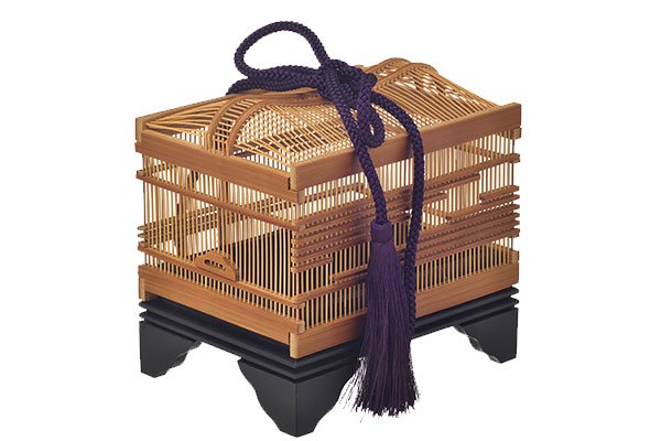 楽天市場】【茶道具】【送料代引手数料無料】虫籠香合越前竹細工竹遊作